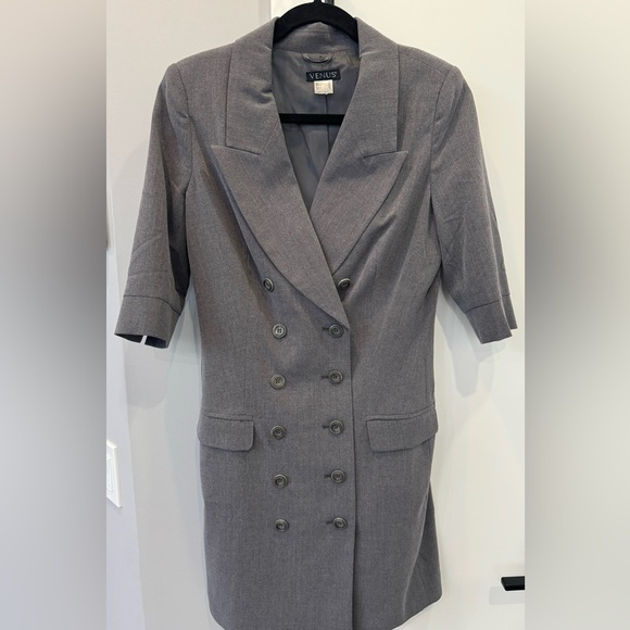 Venus Coat Jacket Dress Sz 6 Grey - Picture 2 of 9